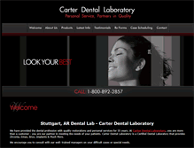 Tablet Screenshot of carterdentallab.com